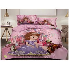 Детский комплект постельного белья Lorida София прекрасная, модель C, Сатин, 1,5 спальный