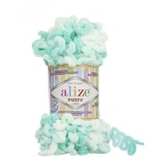Пряжа Alize Puffy Color (Пуффи Колор) 6343 100% микрополиэстер 100г 9м 5шт