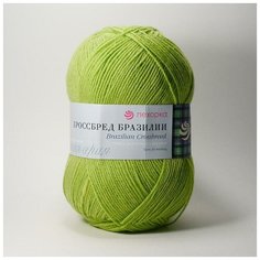 Пряжа Пехорка Кроссбред Бразилии 382 яркая саванна 50% мериносовая шерсть, 50% акрил 490м 100г 5шт