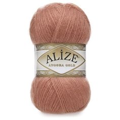 Пряжа Alize Angora Gold (Ангора Голд) 102 луковый 20% шерсть, 80% акрил 100г 550м 5шт