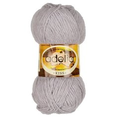 Пряжа Adelia Kiss, 100% полиэстер, 10*50 г, 145 м+-7 м, №08, светло-розово-серый