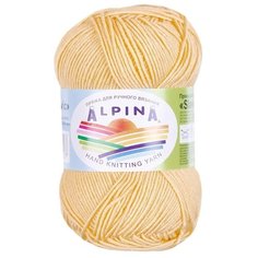 Пряжа Alpina Slavic, 70% вискоза, 30% шерсть, 10*50 г, 140 м+-7 м, №05, желтый