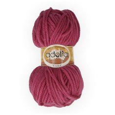 Пряжа Adelia Rada, 100% акрил, 10*100 г, 80 м+-4 м, №060, темно-розовый