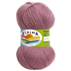 Пряжа Alpina Klement, 80% альпака, 20% мериносовая шерсть, 4*50 г, 300 м+-10 м, №13, сиреневый