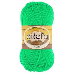 Пряжа Adelia Aura, 100% акрил, 10*50 г, 250 м+-5 м, №105, неон, зеленый