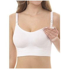 Майка для кормления ФЭСТ бесшовная, укороченная, размер: 158, 164-100-106 см, белый (Б-201бел)