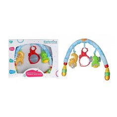 Дуга развивающая Elefantino Игрушки-погремушки: 2 игрушки с музыкой, зеркальце, удобное крепление-прищепка, в коробке (IT106275)