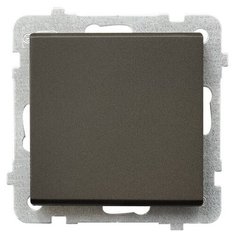 Ospel Sonata Шоколадный металлик Выключатель 1-клавишный, без рамки