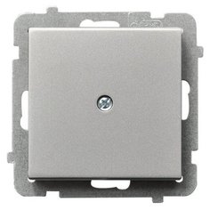 "Ospel Sonata Серебро матовое Заглушка серии SONATA, без рамки"