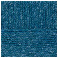 Пряжа для вязания ПЕХ Сувенирная (50% шерсть, 50% акрил) 5х200г/160м цв.763 меланж. мор.волна Пехорка ПЕХ.СУВ.763