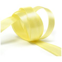 Лента атласная 1/2 (12мм) цв.4617 желтый IDEAL уп.27,4 м