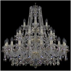 Люстра Bohemia Ivele Crystal 11.25.20+10+5.360.3d.Gd.Sp.K801, E14, 1400 Вт