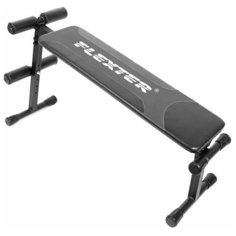 Скамья для пресса Вега прямая с ножкой (Черный) Формула здоровья