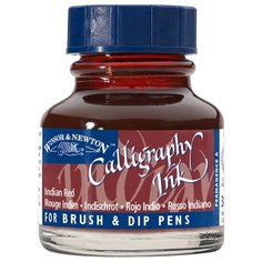 Winsor & Newton Тушь для каллиграфии (1111), 30 мл красный индийский