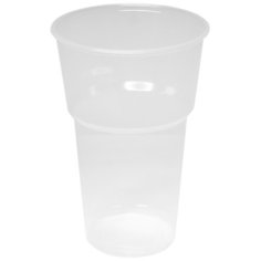 OfficeClean Набор одноразовых пластиковых стаканов, 500 мл, 50 шт., прозрачный