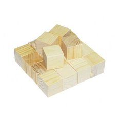 Кубики неокрашенные 12 штук в наборе Теремок (Пелси)