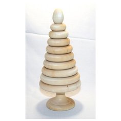 Пирамидка неокрашенная Wood Fun