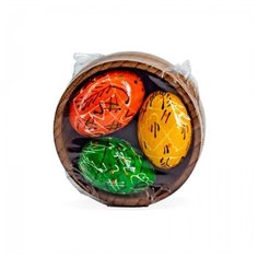 Яйца-малютки в плошке пасхальный сувенир Wood Fun