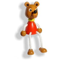 Фигурка на пружинке Медведь Wood Fun