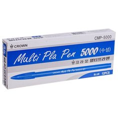 CROWN Набор капиллярных ручек Multipla, 0.3 мм, 12 шт., синий цвет чернил