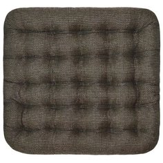 Подушка на стул из рогожки с лузгой гречихи, темно-серая, 40х40 см Kilux