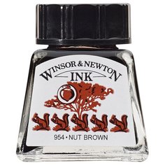 Winsor & Newton Тушь художественная, 14 мл орехово-коричневый
