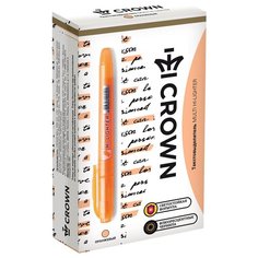 CROWN Набор текстовыделителей Multi Hi-Lighter, оранжевый, 12 шт.