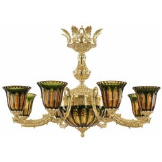 Хрустальная люстра 71212P/8/210 G P2 U Amber-Green/H-1H Y8 Bohemia Ivele Crystal