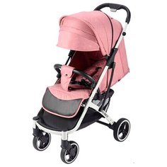 Прогулочная коляска Dearest 818 Plus (Yoya Max Premium), розовый/белая рама, цвет шасси: белый