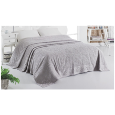 Простыня махровая KARNA Esra, 160 х 220 см, стоне