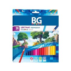 Карандаши цветные "Tropic", 24 цвета BG®