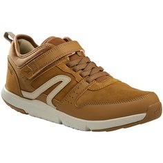 Кроссовки для ходьбы мужские Actiwalk Easy Leather песочные, размер: 45, цвет: Корица/Капучино/Коричневый NEWFEEL Х Декатлон Decathlon
