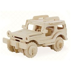 Сборные модели (фанера) "REZARK" ROT-004 Пазл 3D 13.5 x 7.5 x 7 см джип