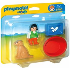 Конструктор Playmobil 1-2-3 6796 Девочка с собакой