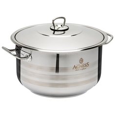 Кастрюля Agness нержавеющая сталь, 16.5 л, d = 32 см h = 22 см (936-103)