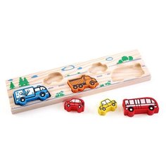 Деревянная игрушка Томик "Доска – вкладыш", Транспорт (362)