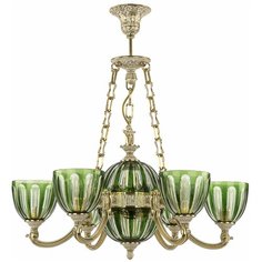Хрустальная люстра 72009P/6/175 GW P1 U Clear-Green/H-1H FA10S Bohemia Ivele Crystal