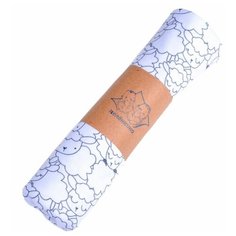 Трикотажная пеленка Пелёнкино Барашки, белый, 90*100 Пеленкино