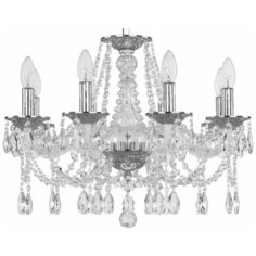 Люстра хрустальная 1607/8/200 Ni Bohemia Ivele Crystal