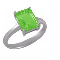 Balex Кольцо 1405937145 из серебра 925 пробы с султанитом синтетическим, размер 16.5