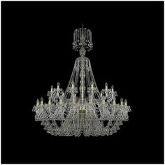 Хрустальная люстра 1409/24+12/530/XL-170 G Bohemia Ivele Crystal