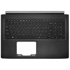 Клавиатура для ноутбука Acer Aspire 7 A715-72G черная топ-панель