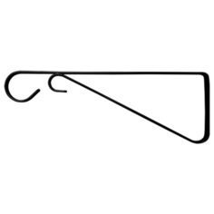 Кронштейн для подвешивание растений, клеток, фонарей 97BL -3 шт, цвет черный Esse