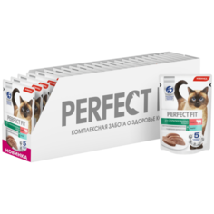 Влажный корм для стерилизованных кошек Perfect Fit Sterile, с говядиной 24 шт. х 75 г (паштет)