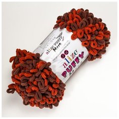 Пряжа ALIZE "Puffy more", 100% микрополиэстер, 11,5 м*150 г, 6290 шоколадный терракот