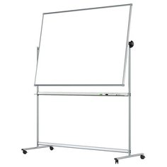 Доска магнитно-маркерная Attache 100*120 см, лак, вращающаяся, на роликах (142343)