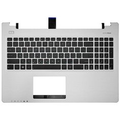 Клавиатура для ноутбука ASUS S56C серебряная топ-панель