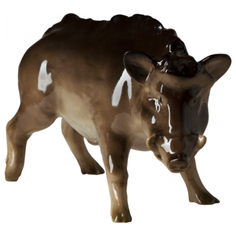 Скульптура. ИФЗ Кабан-секач. 12,5 см. Императорский фарфоровый завод