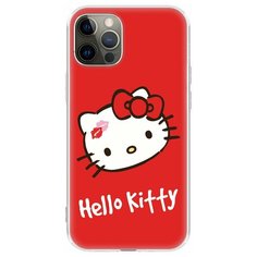 Чехол накладка лицензия Hello Kitty iPhone 12 / 12 Pro, айфон 12 / 12 про c принтом 3 Deppa