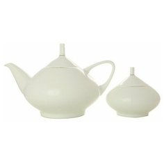 Сервиз чайный. Императорский фарфоровый завод. Форма Наташа. Рисунок Золотая лента. 20 предметов.